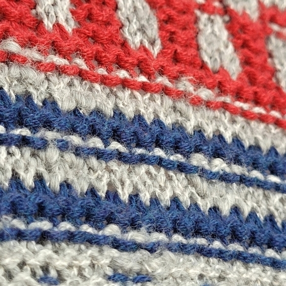 American Eagle Outfitters Aztec Fringed‎ Women's Cardigan Sweater Small - Picture 9 of 15